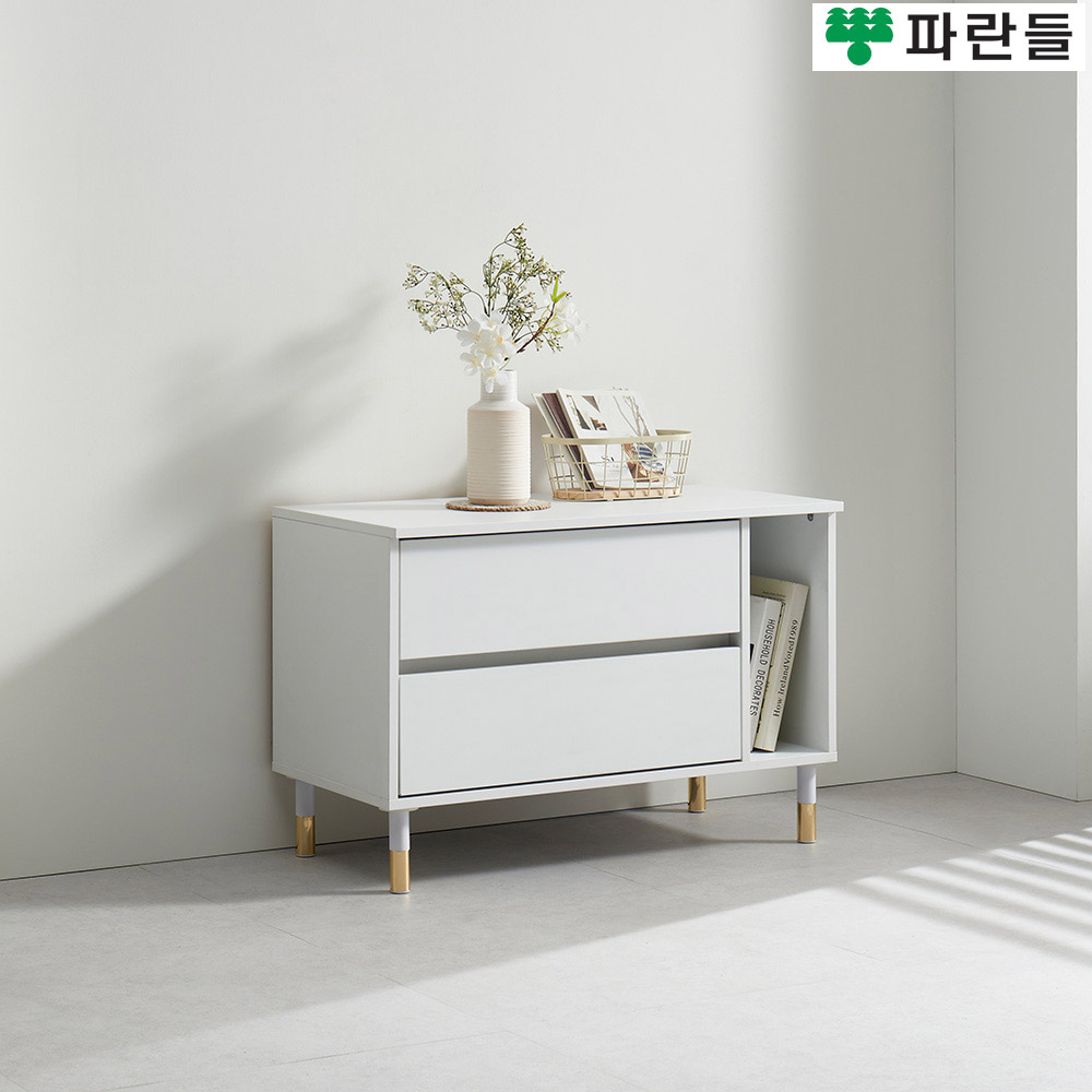 파란들가구 반하나 800 편수 2단서랍거실장 거실수납장