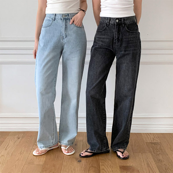 에브론 썸머 쿨터치 세미 와이드 스트레이트핏 데님 팬츠 ps5180