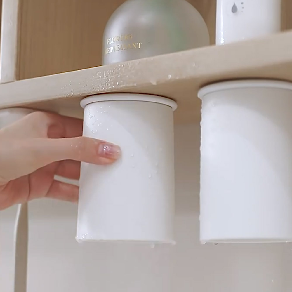 공중부양 양치컵 걸이 자석 양치컵 상단 - 상세 이미지 3