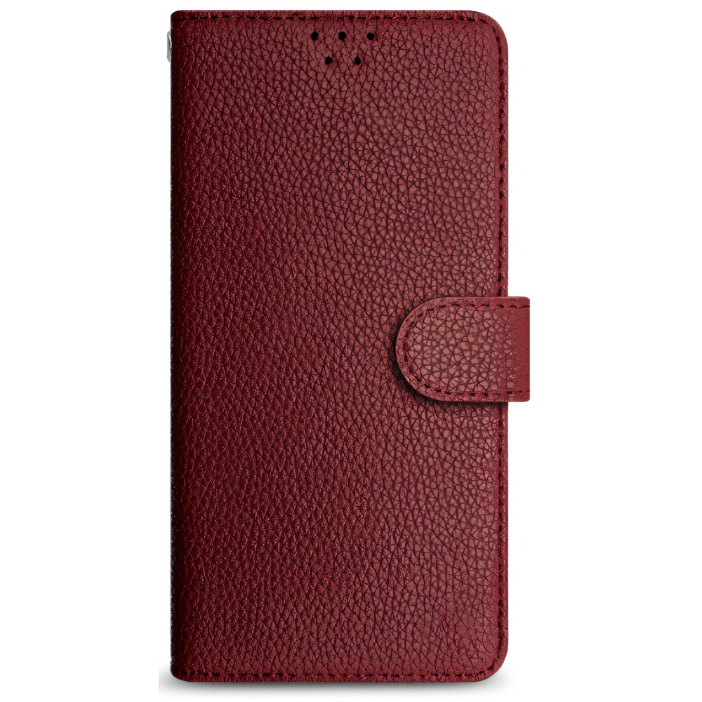 카이저 소가죽 다이어리 카드 지갑 케이스 보르도레드, 갤럭시A9 2018