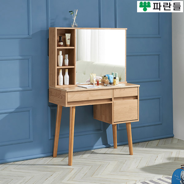 파란들가구 반하나 거울수납 A형 입식화장대 입식콘솔 - 상세 이미지 3
