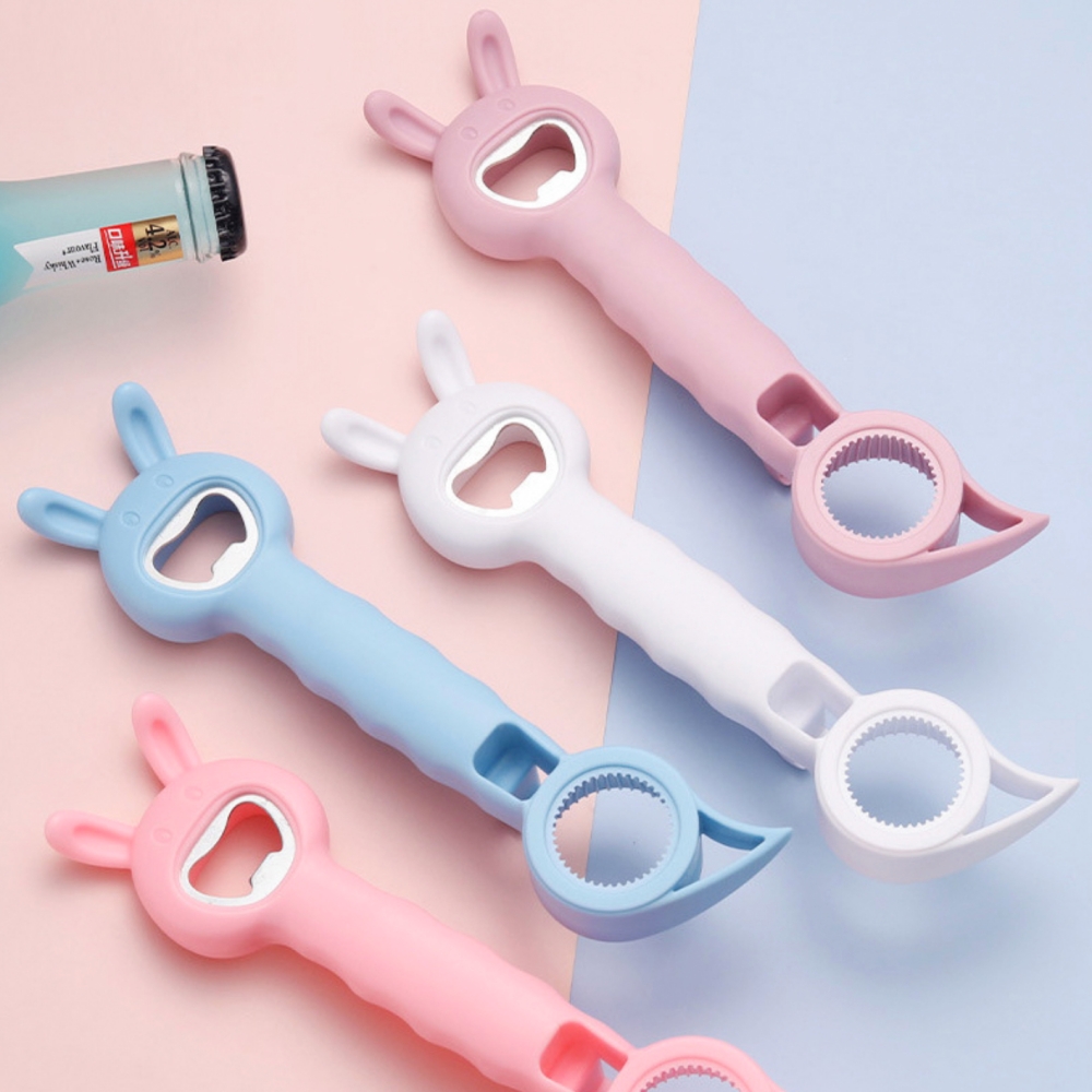 토끼귀디자인 멀티병따개 페트병따개 음료수병오프너 색상랜덤 - 상품 이미지