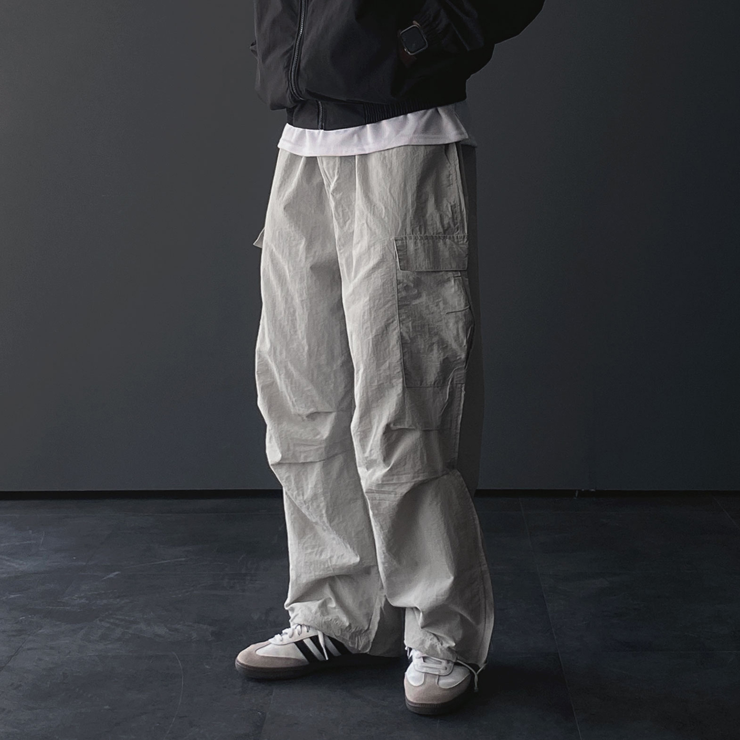 파라슈트팬츠 나일론카고팬츠 벌룬팬츠 건빵바지 - 상세 이미지 2