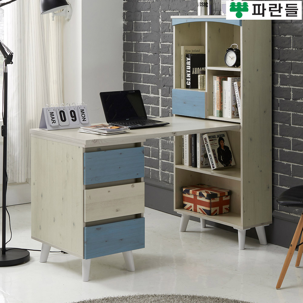 파란들가구 SS 높은다리서랍통 h형책상책장세트 학생책상 - 상세 이미지 3