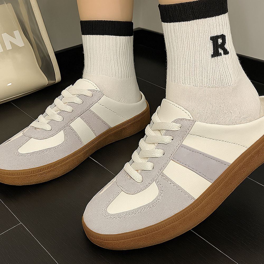 여성 뮬 슬리퍼 여름 샌들 통굽 블로퍼 스니커즈