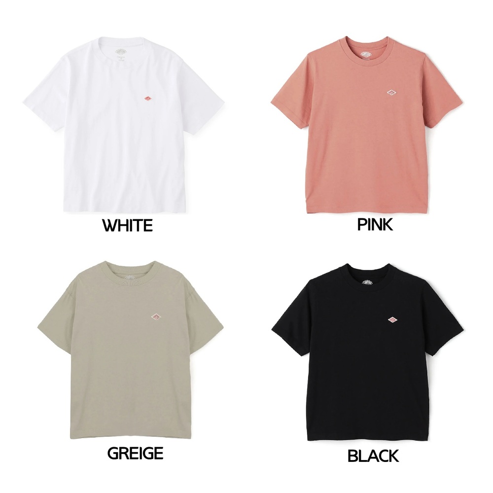 단톤 여성 크루넥 코튼 반팔티셔츠 DT-C0404FLC S GREIGE - 상세 이미지 2