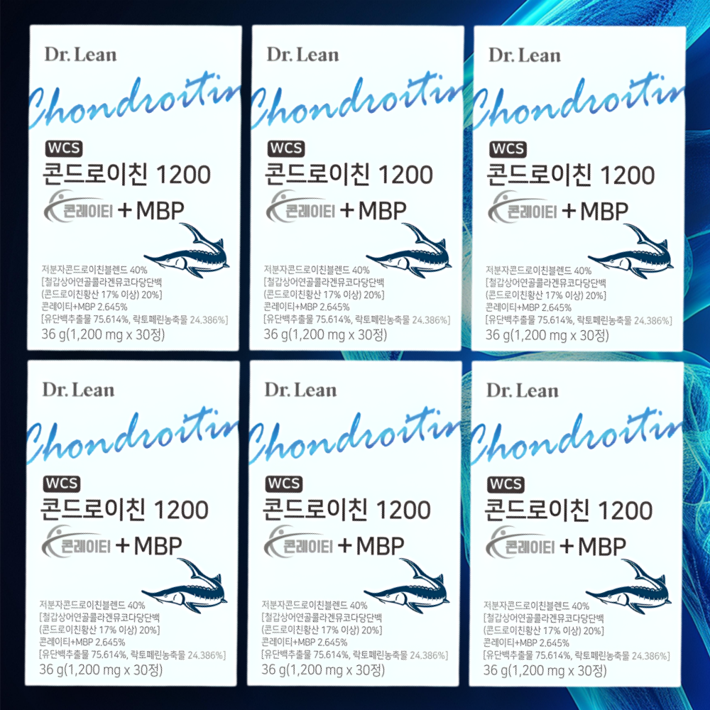 닥터린 콘드로이친 1200 콘레이티 + MBP 철갑상어 30정 x 6박스 - 상품 이미지