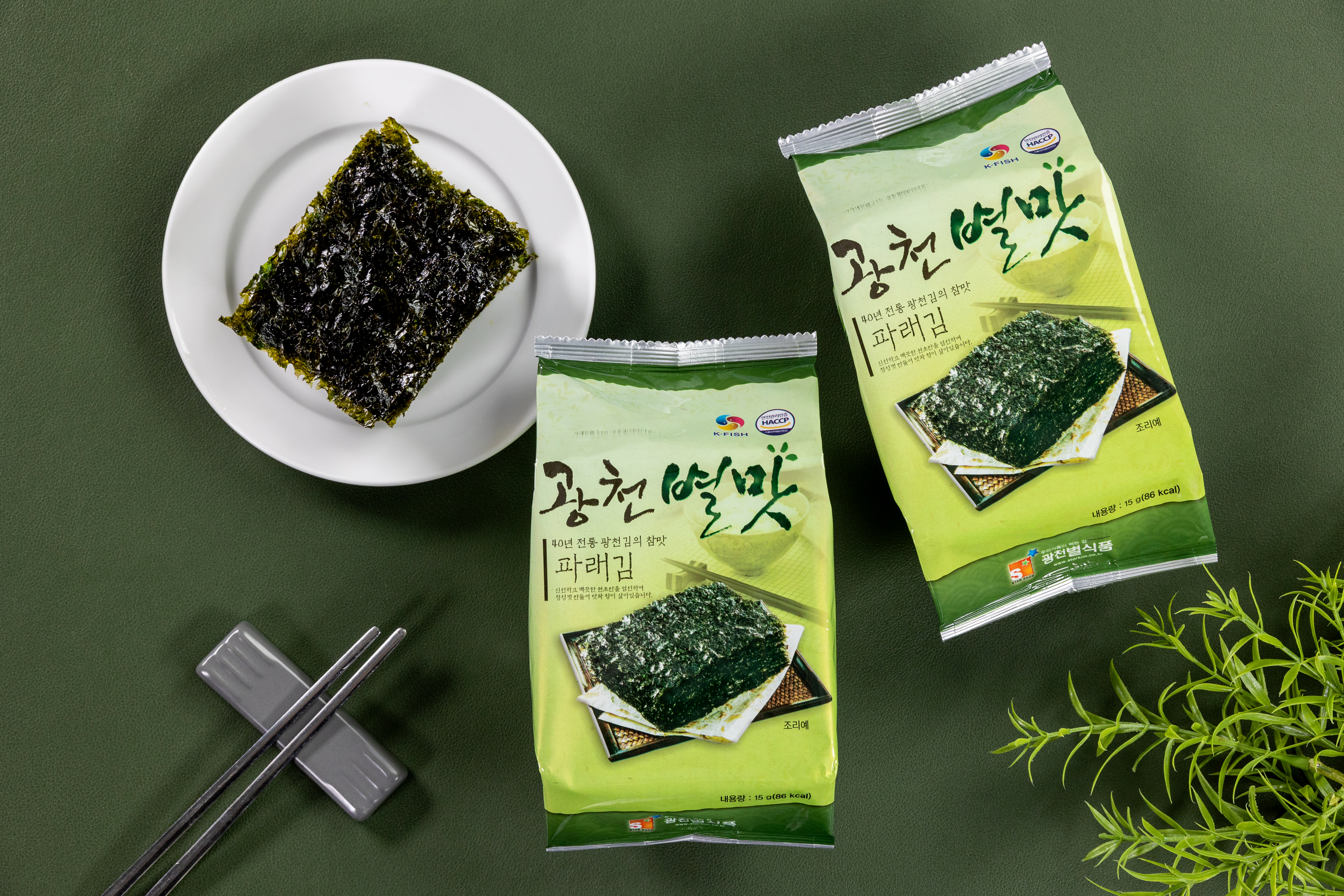 광천별맛김 식탁김 파래조미김 15g 15봉 - 상세 이미지 4