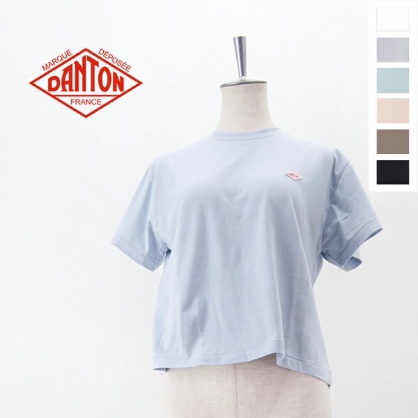 단톤 여성 세미크롭 반팔 티셔츠 DT-C0408CVT M SAX BLUE - 메인 이미지