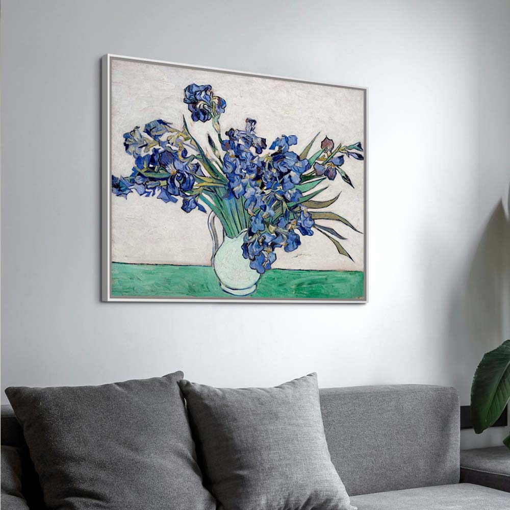 빈센트 반 고흐 붓꽃 62 x 78cm 명화 거실 현관 벽 꽃 그림 인테리어 띄움 액자 - 상세 이미지 3