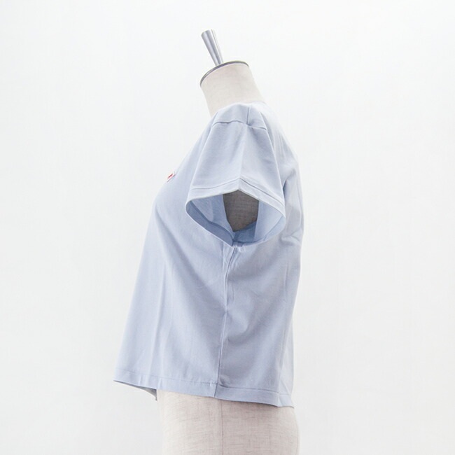 단톤 여성 세미크롭 반팔 티셔츠 DT-C0408CVT M SAX BLUE - 상세 이미지 5