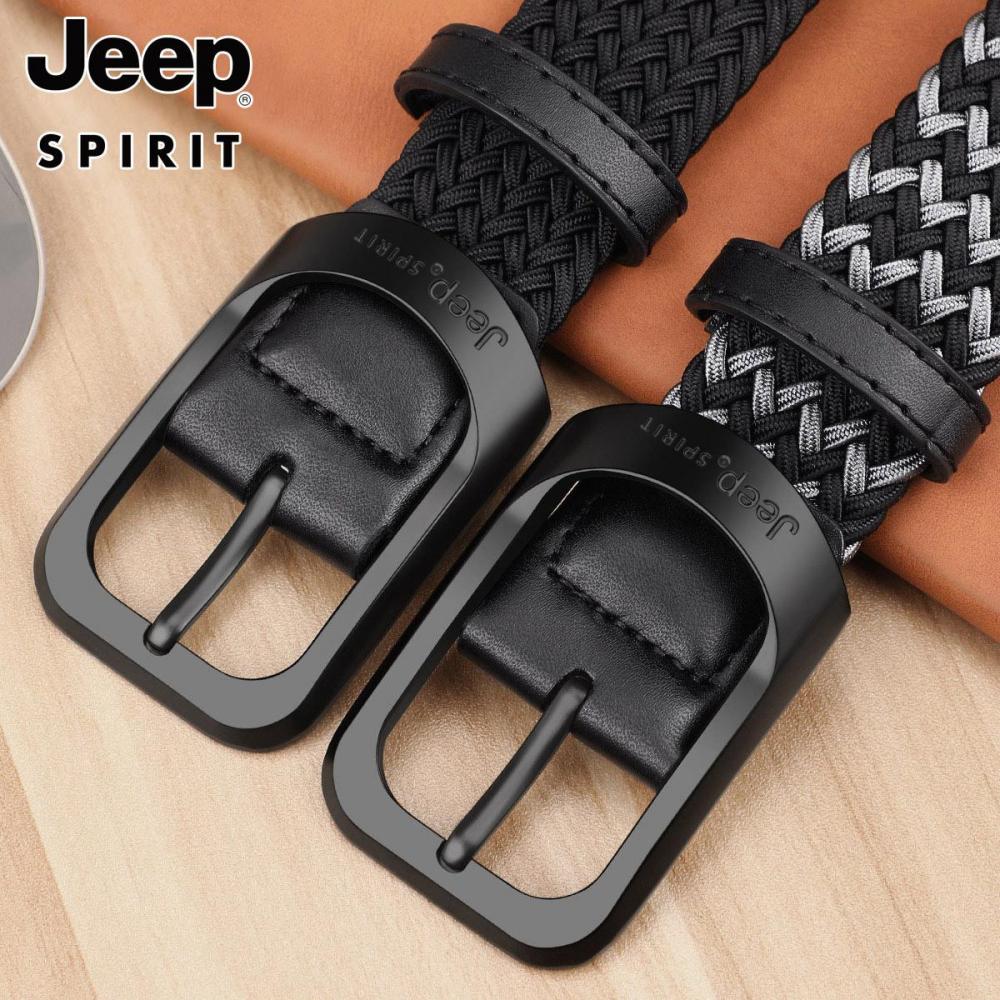 Jeep 남성 전술 벨트 130CM 빅사이즈 캔버스 펀칭 없는 여름 벨트 청바지 캐주얼 - 상세 이미지 3