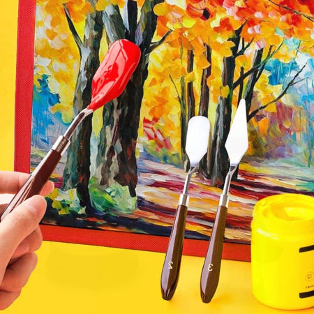 유화 팔레트 나이프 페인팅 스파츌라 그림 도구 액자 예술