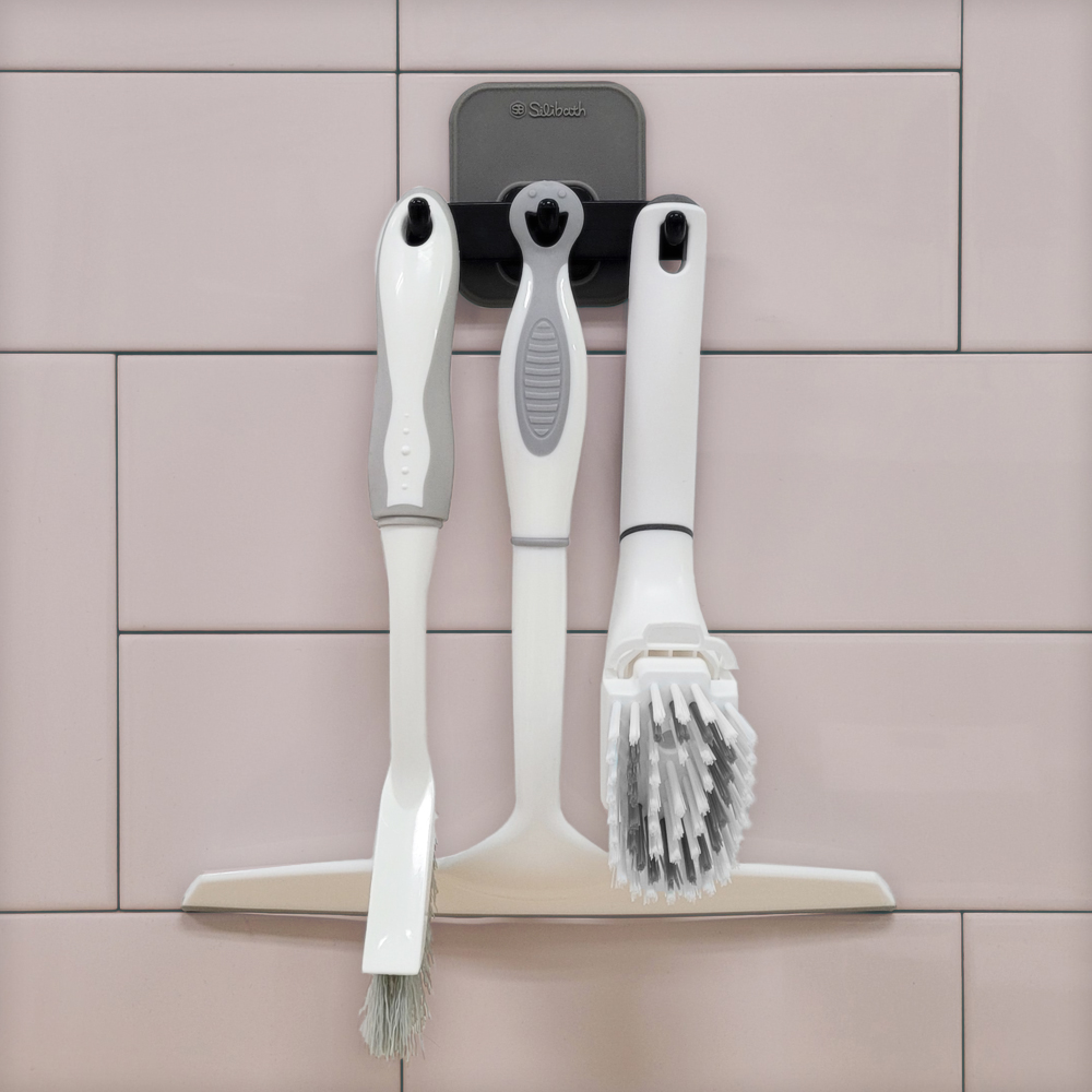 칫솔꽂이 거치대 Tooth 칫솔걸이 1P 실리바스 무타공 거꾸로 실리콘흡착 이미지 6