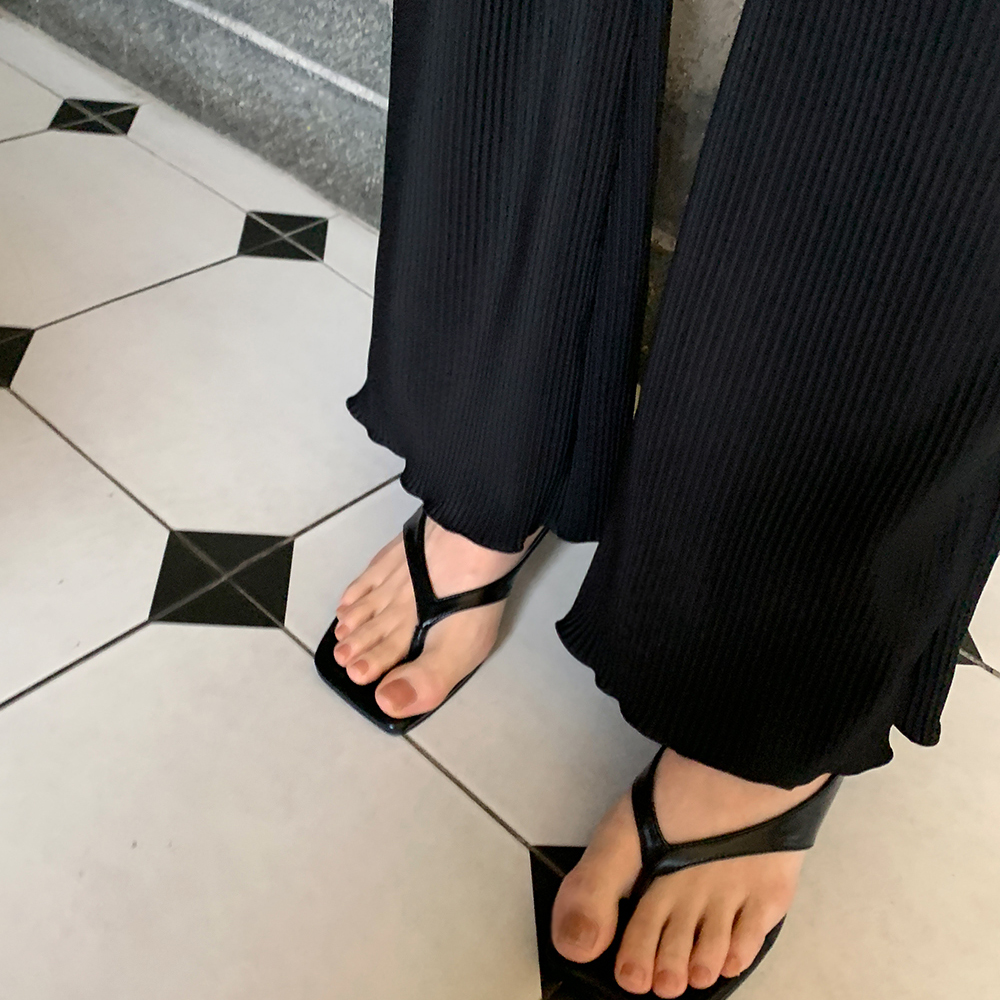 버브리 플리츠 밴딩 부츠컷 팬츠 - 상세 이미지 3