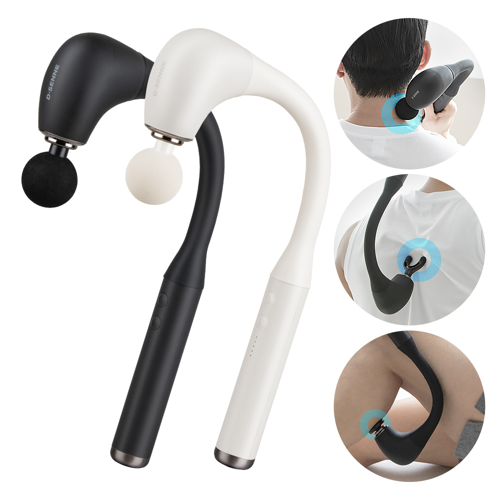 디센느 이지백 진동 전신 마사지기 커브건 목 어깨 허리 승모근 뒷목 통증 무선 마사지 기계