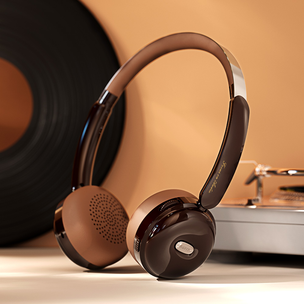 아트란 HAVIT 레트로 감성 블루투스 무선 헤드셋 대용량 배터리 헤드셋 ATRAN H616BT