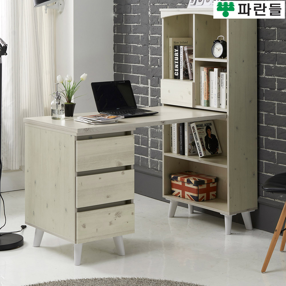 파란들가구 SS 높은다리서랍통 h형책상책장세트 학생책상 - 상세 이미지 2