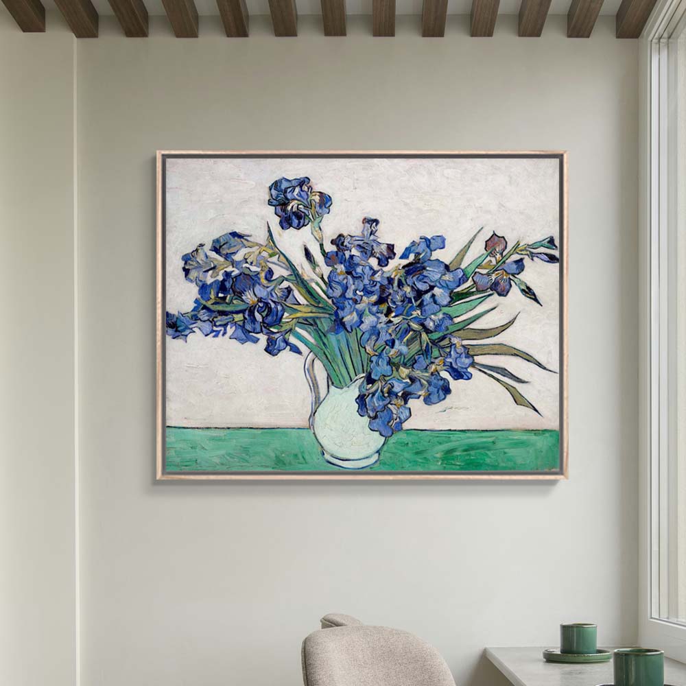 빈센트 반 고흐 붓꽃 62 x 78cm 명화 거실 현관 벽 꽃 그림 인테리어 띄움 액자 - 상세 이미지 2
