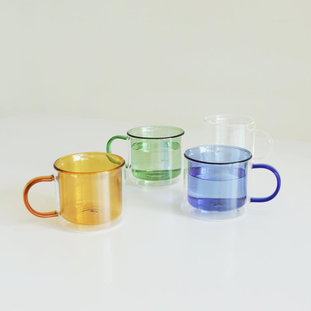 헬리오스 이중 내열 유리 머그 컵 잔 300ml - 상세 이미지 5