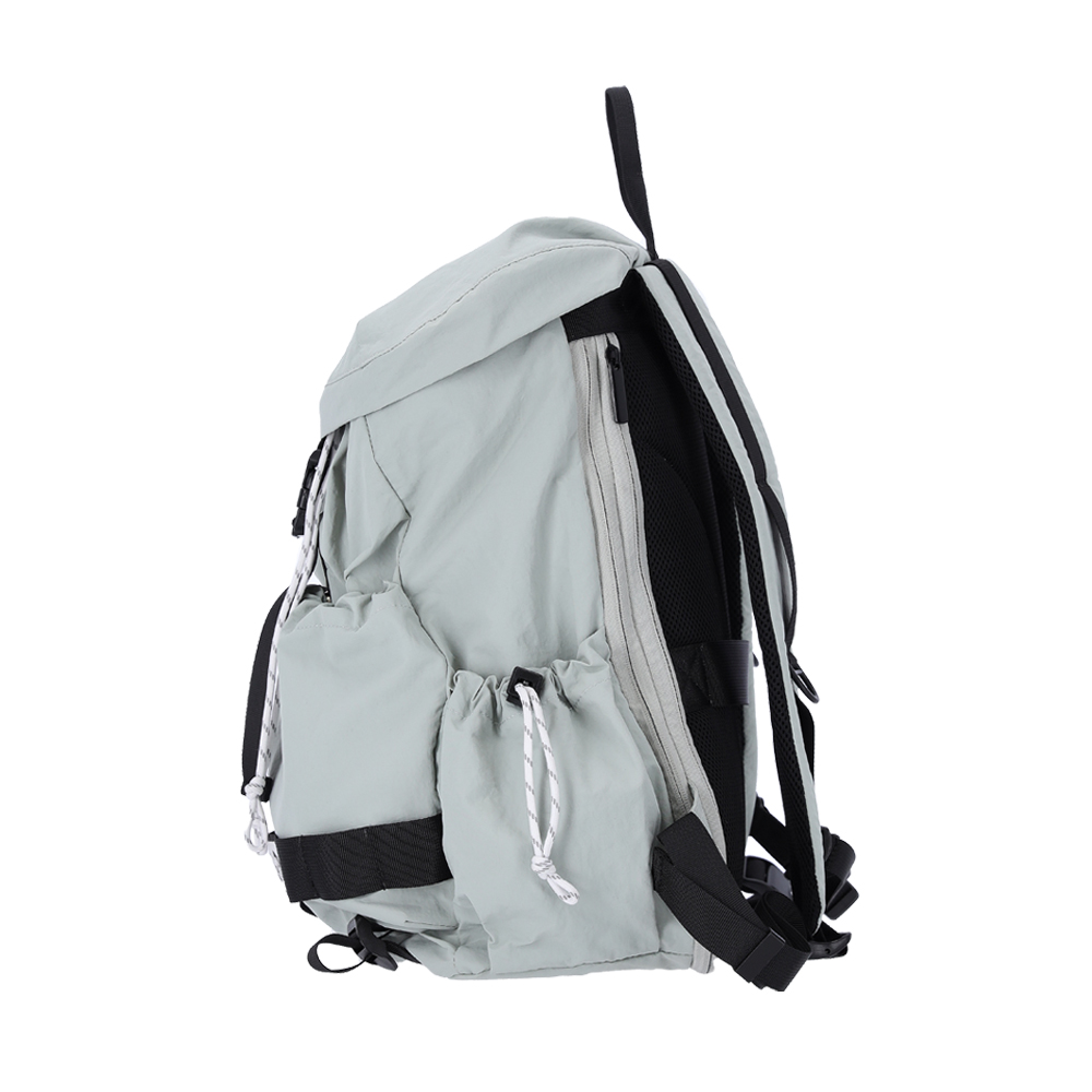 [비아모노] 트루비 스트링 럭색 여행용 보부상 확장형 나일론 백팩 민트그레이