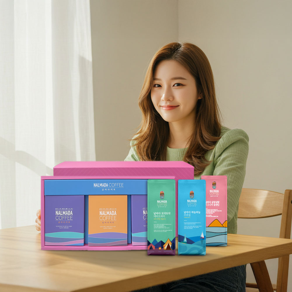 날마다커피 원두선물세트 답례품 행사선물 집들이선물 스페셜티 블렌딩 3종 고급패키지 - 상세 이미지 2