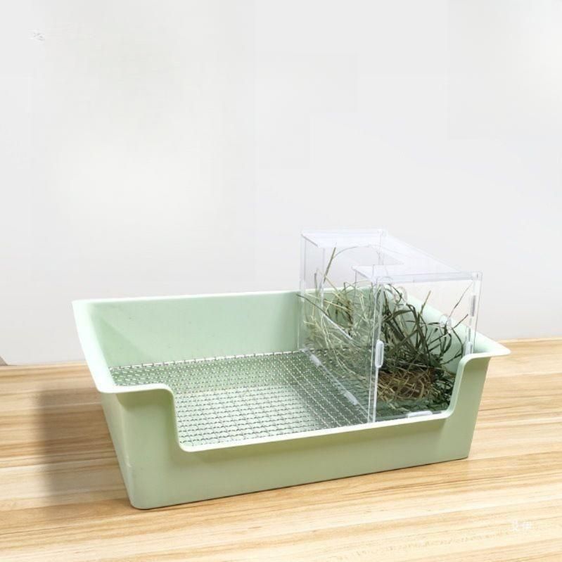 아크릴 건초렉 토끼 먹이통 기니피그 사료 케이지 화장실 건초렉 단품 - 상세 이미지 2