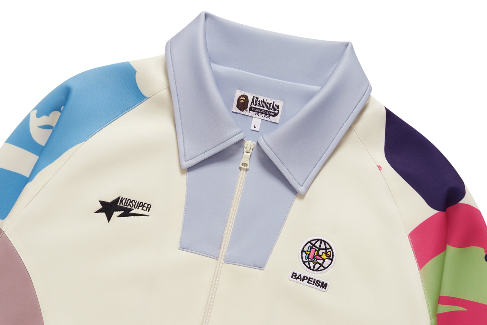 베이프 X KIDSUPER 자켓 PATCHWORK TRACK JACKET 4월 신상 1L23-140-906 - 상세 이미지 3