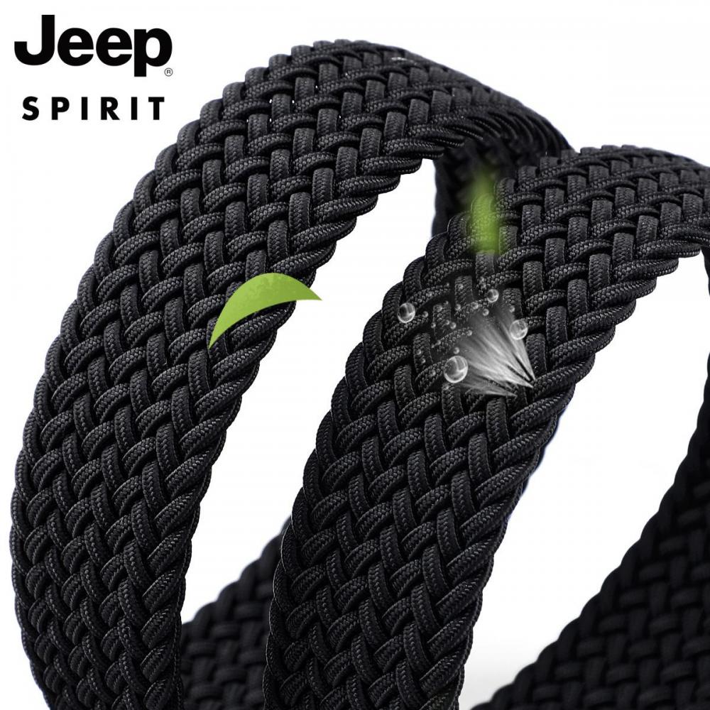 Jeep 남성 전술 벨트 130CM 빅사이즈 캔버스 펀칭 없는 여름 벨트 청바지 캐주얼 - 상세 이미지 2