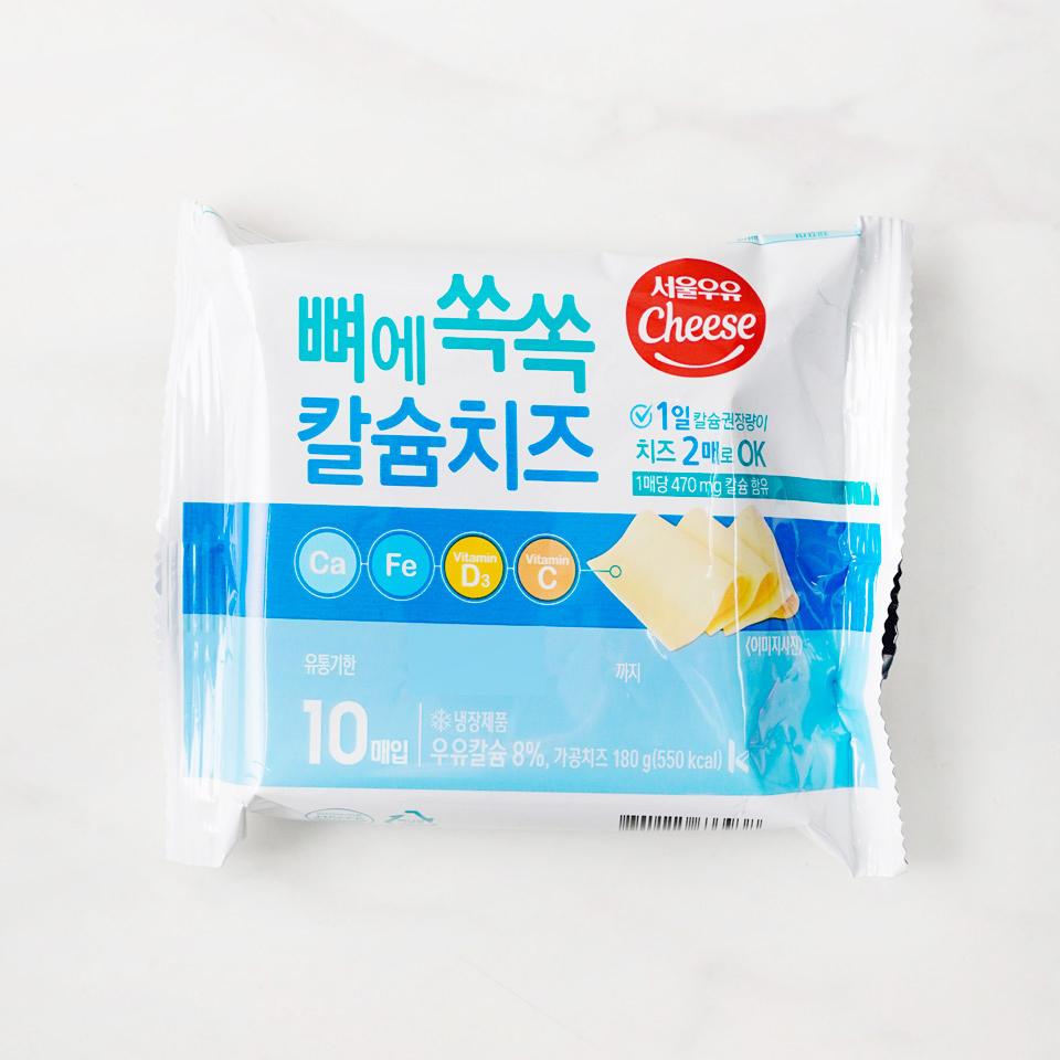 메가마트 서울우유 뼈에쏙쏙 칼슘치즈 180g - 메인 이미지