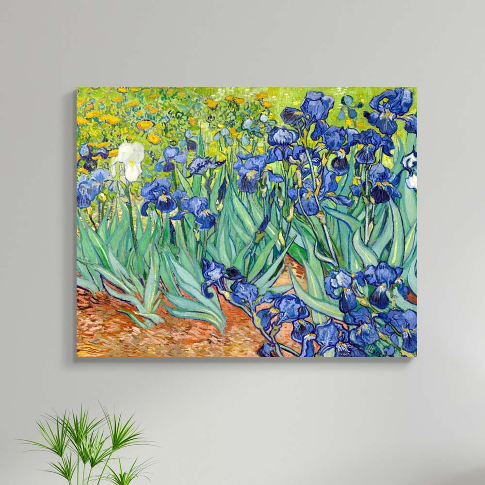 빈센트 반 고흐 붓꽃 62 x 78cm 명화 꽃 거실 벽인테리어 그림 캔버스 띄움 액자 - 상품 이미지