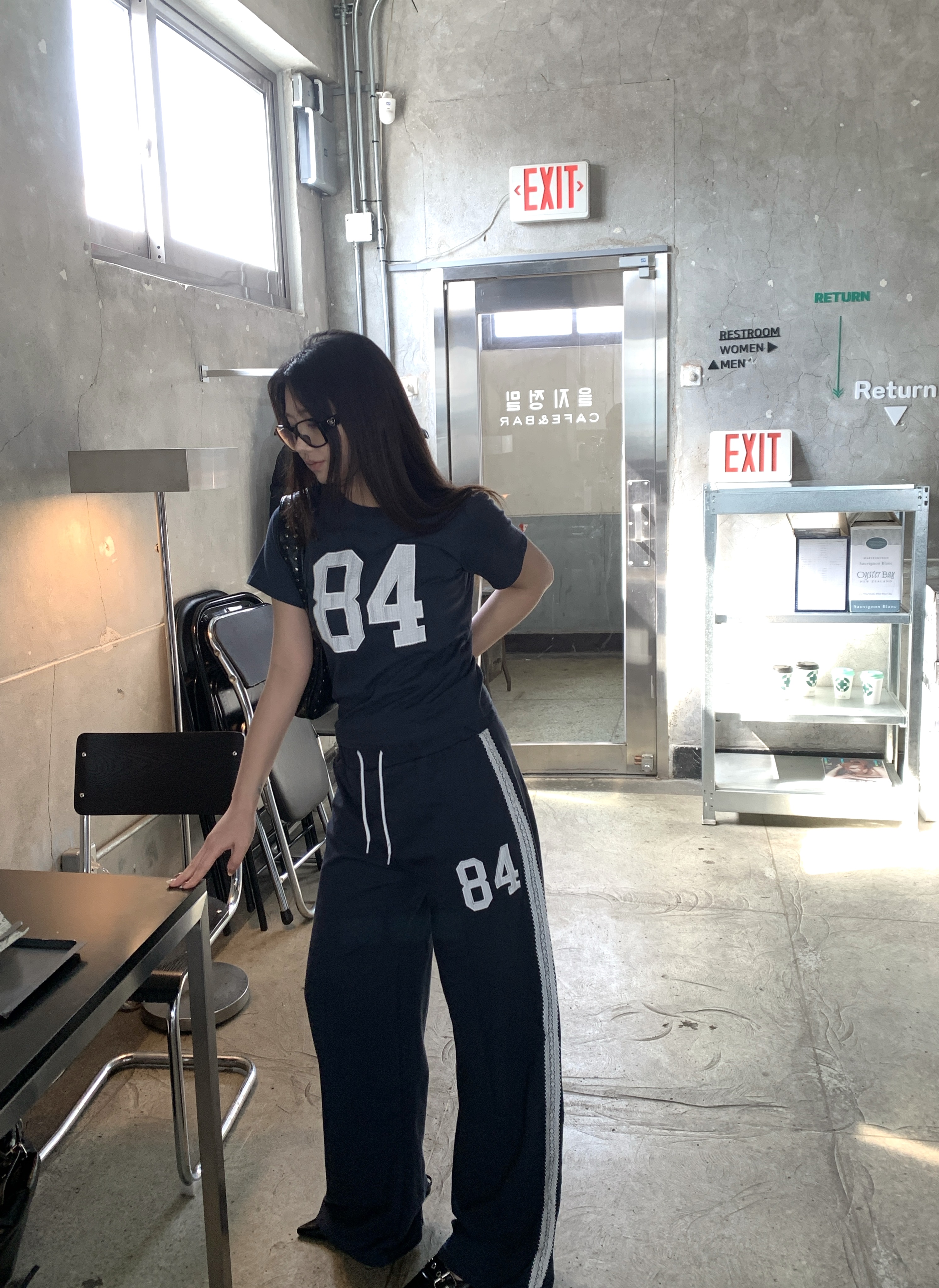 [set 상품] Pre-order 여성 84 트레이닝 여름 반팔 셋업 상세 이미지 1
