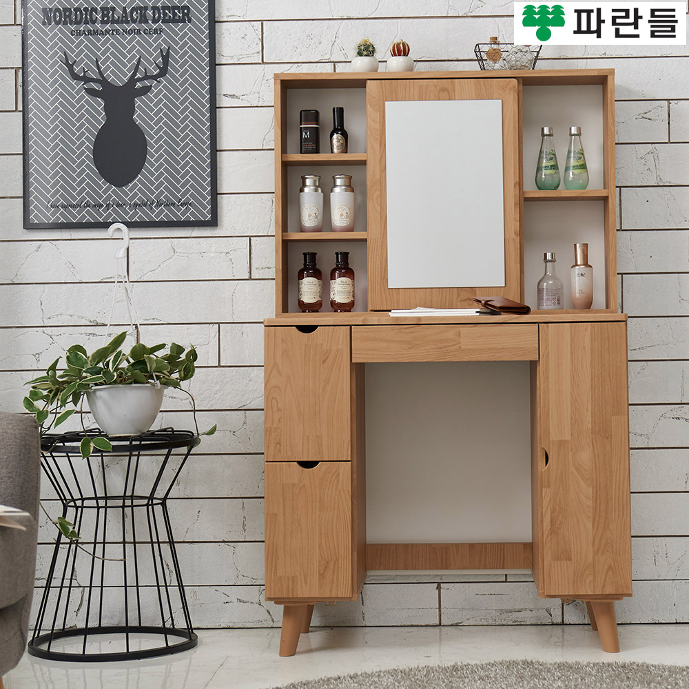 파른들가구 SS 거울수납 입식화장대A 서랍화장대 콘솔 - 메인 이미지