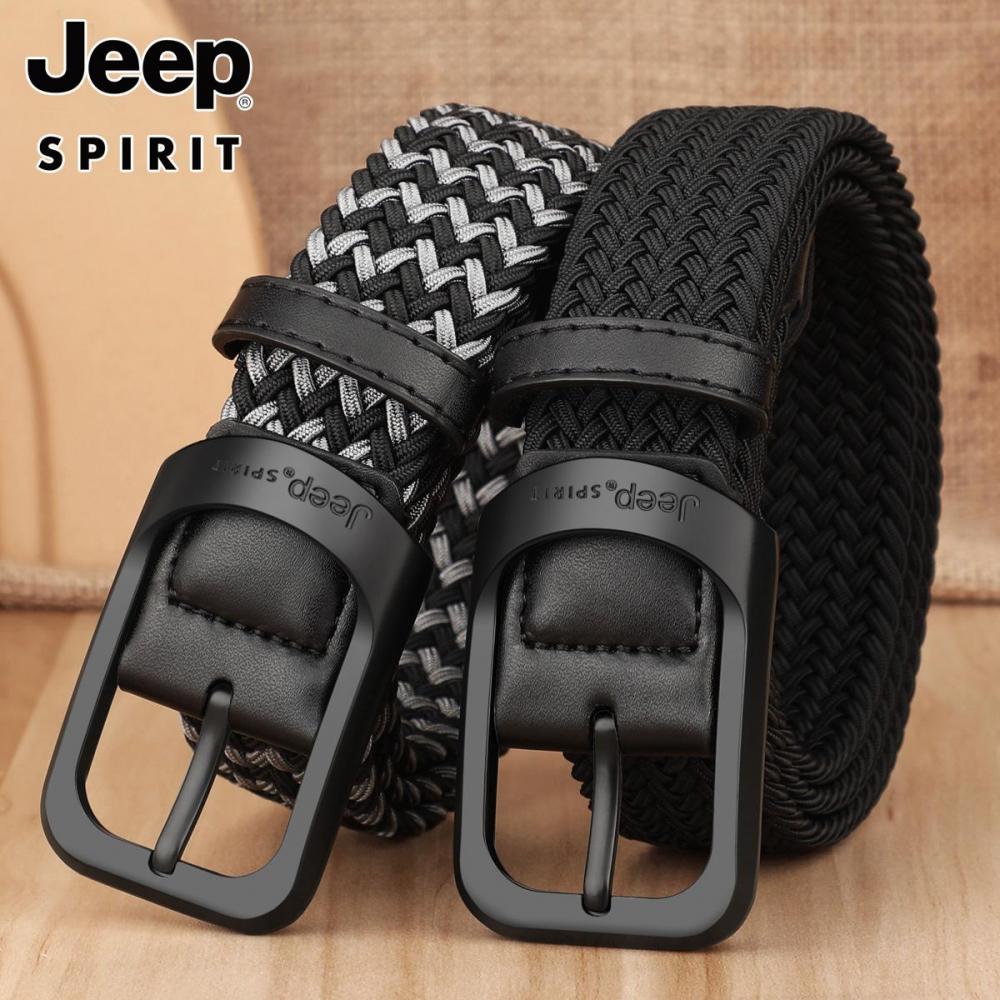 Jeep 남성 전술 벨트 130CM 빅사이즈 캔버스 펀칭 없는 여름 벨트 청바지 캐주얼 - 상세 이미지 4