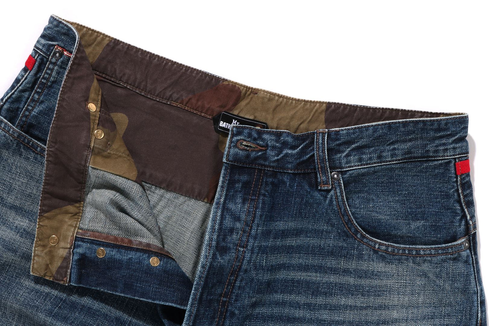 베이프 바지 TAPER FRONT DENIM PANTS 4월 신상 7L30-150-303 - 상세 이미지 3