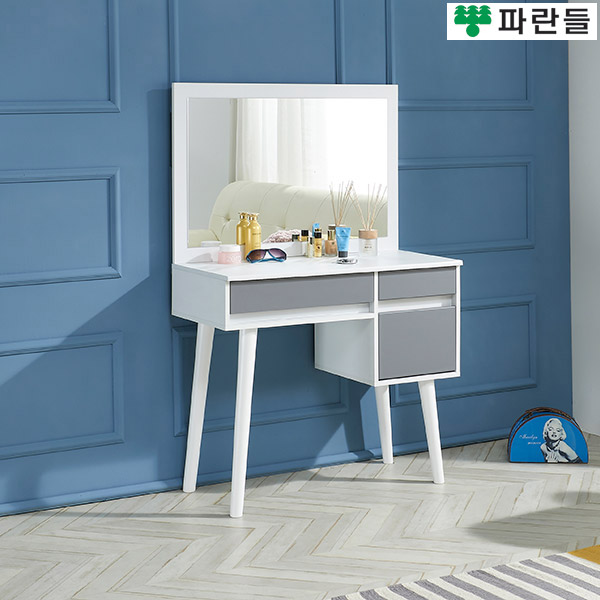 파란들가구 반하나 거울포함 B형 입식화장대세트 입식콘솔 - 상세 이미지 4