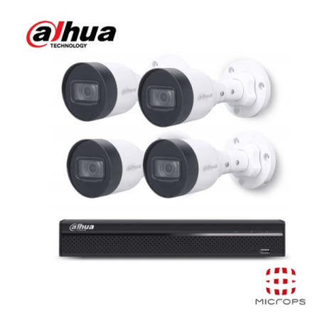다후아 200만화소 4채널 실외용 IP CCTV 패키지 (뷸렛카메라 4대 / HDD미포함) (NVR1104HS-P-S3/H)