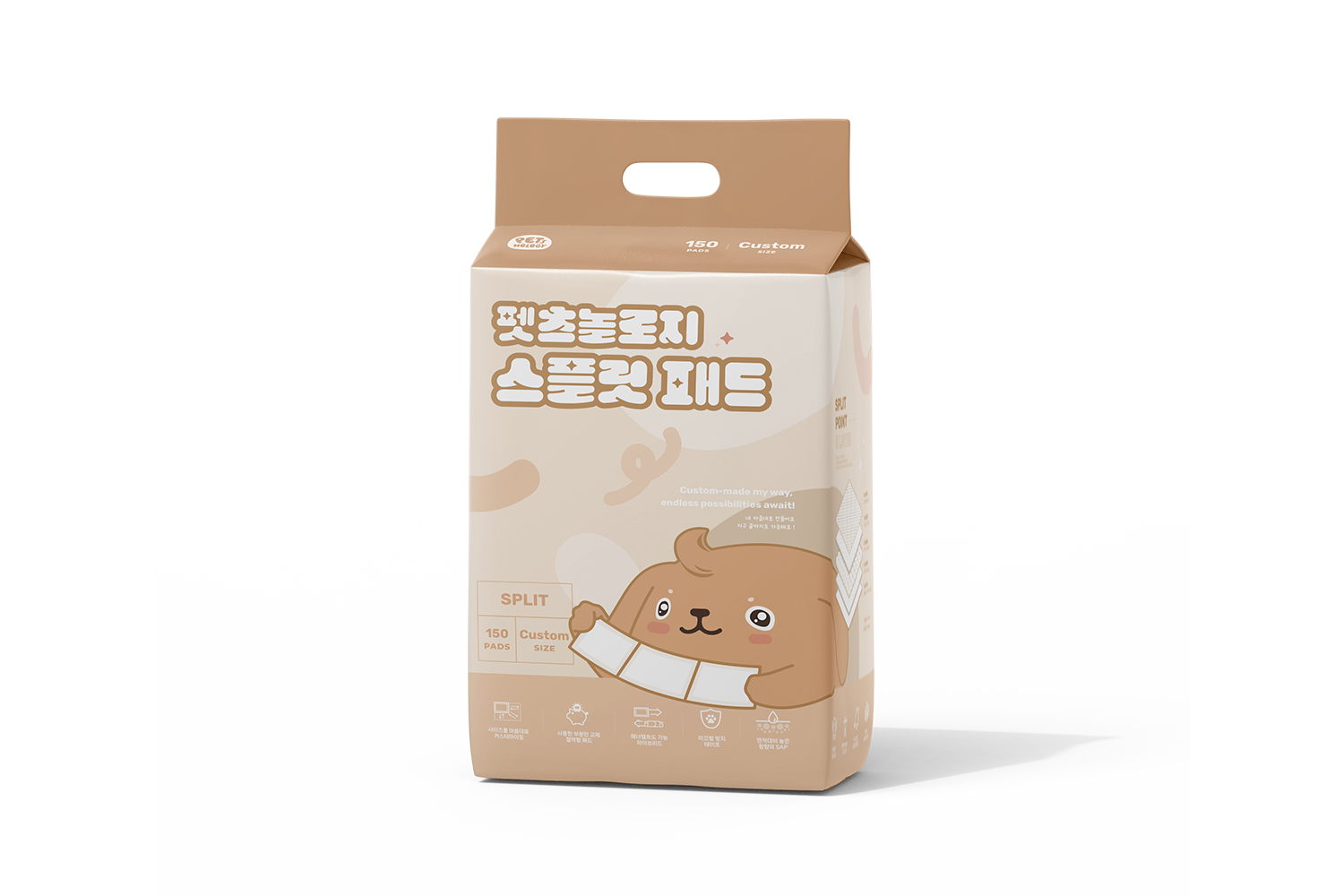 펫츠놀로지 사용한 부분만 교체하는 스플릿 배변패드