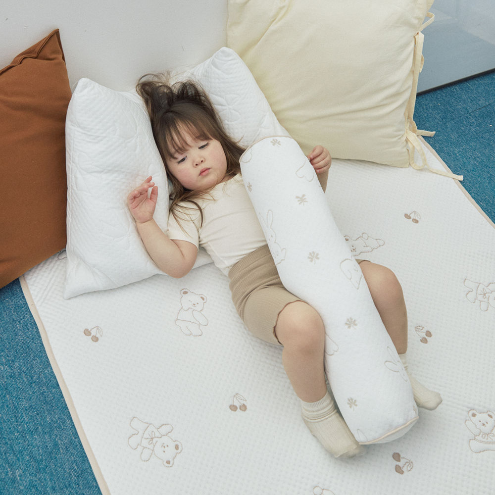 베베데코 히말라야 듀라론 냉감 아기 롱쿠션 유아 바디필로우 럭키래빗 세트 12x60