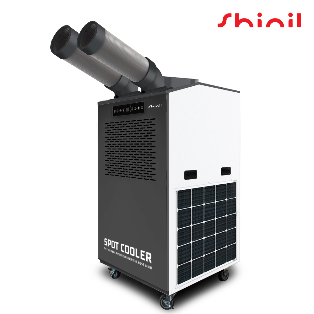 신일 산업용 에어컨2구 공업용 실외기 일체형 코끼리 창고에어컨