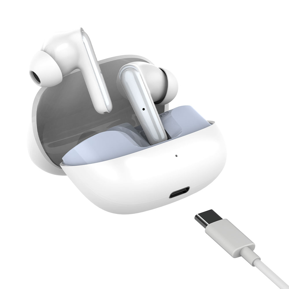 핏 버즈 S 블루투스 무선 커널형 이어폰 TWS 생활방수 아이시클 화이트 - 상세 이미지 4