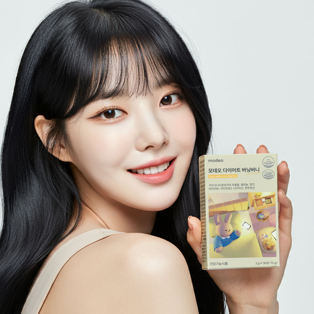 [1box] 모데오 버닝버니 다이어트 캔디 가르시니아 츄어블 레몬맛 36정, 1개 - 상세 이미지 2