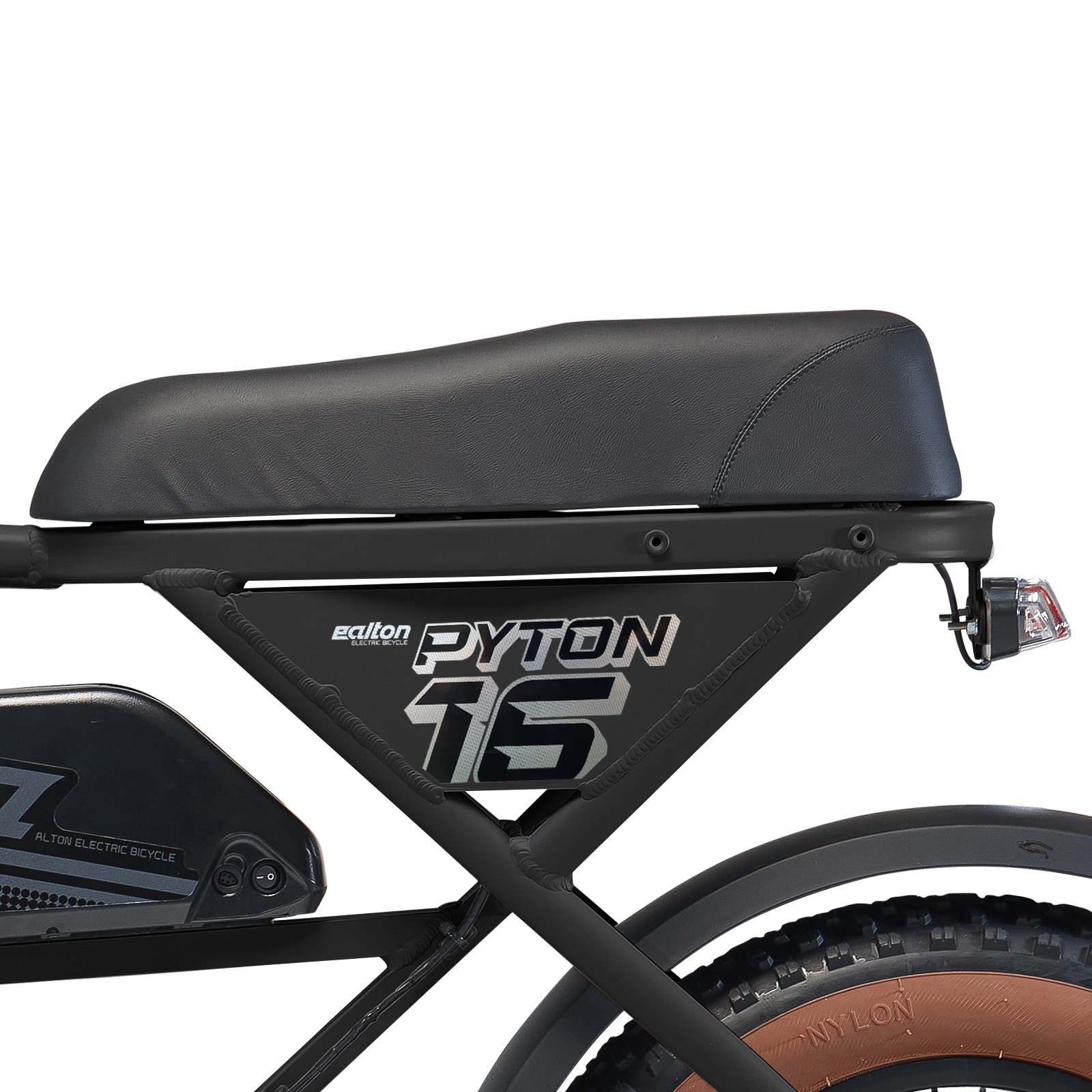 2025 알톤 파이톤16 자토바이 팻 바이크 48V 500W 15Ah 매트블랙 40.6cm 이미지 7