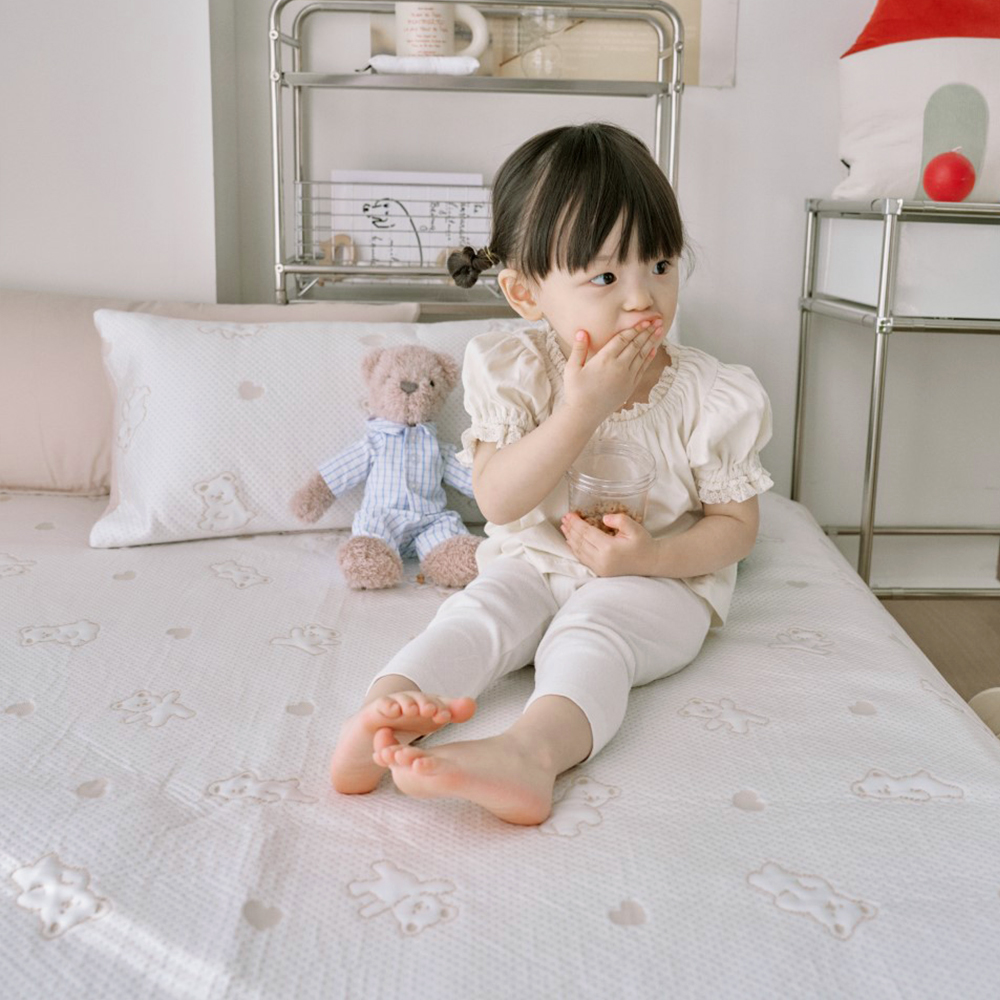 베베데코 히말라야 포르페 냉감 양면 방수패드 슈퍼싱글 아기 방수요 밴딩형 매트 SS