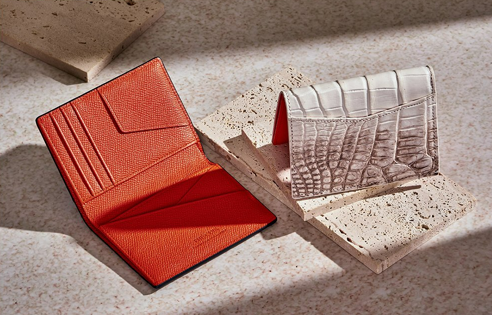 더퀴르 남자 명품 악어가죽 지폐수납 카드지갑 남자친구 남편 현금 오거나이저 선물