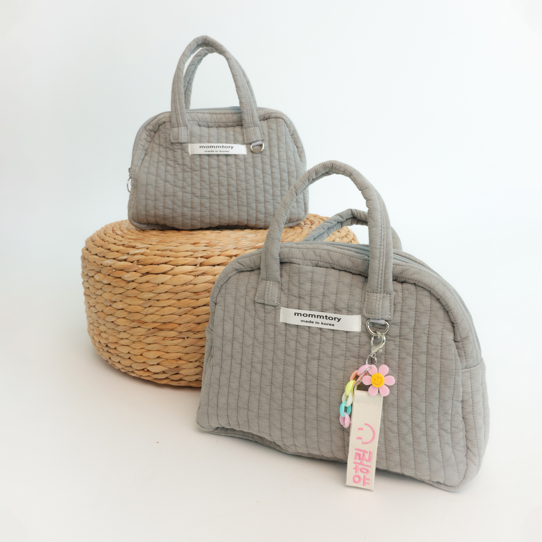 [행사] 피그먼트 국산가방 파우치 자수 네임택 맘토리