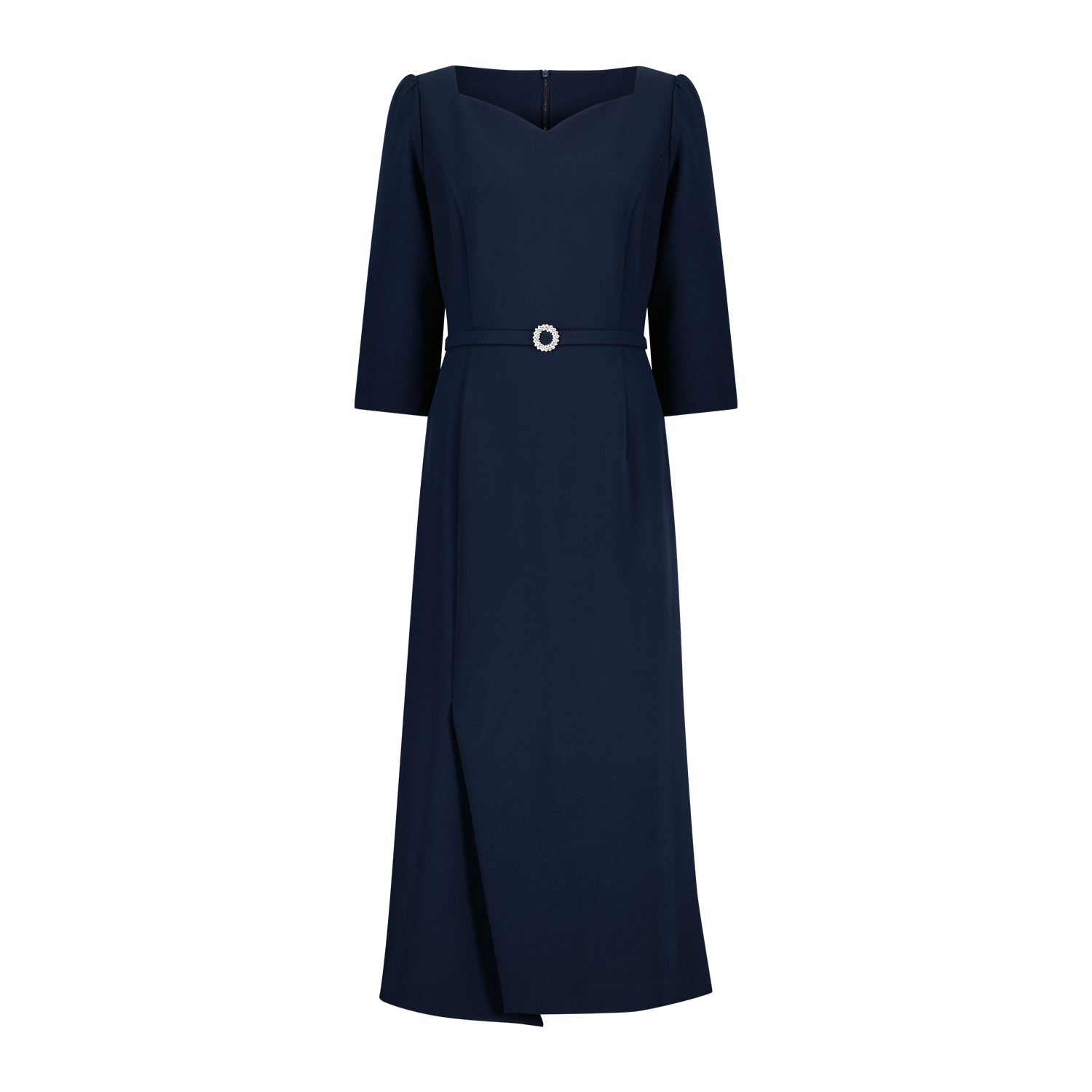 [엠므 아르무아] VALENTINA Dress 발렌티나 하객룩 대여 (navy) - 상품 이미지