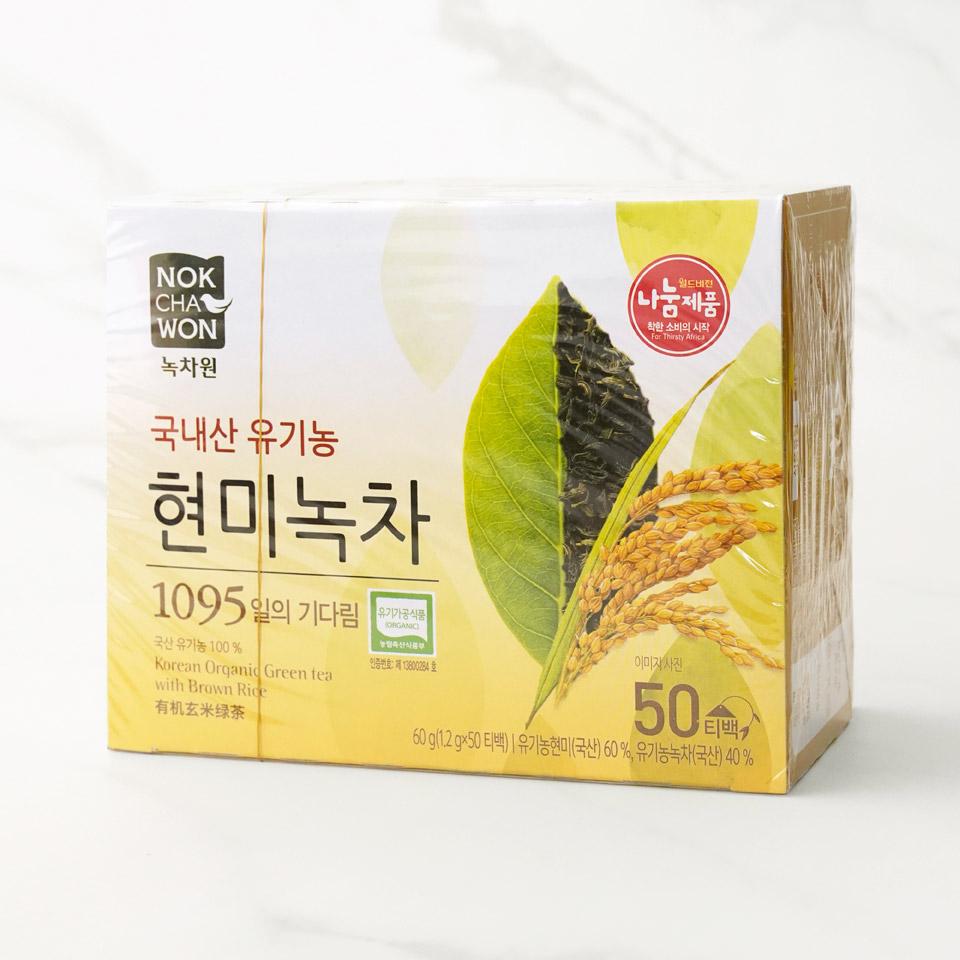 메가마트 녹차원 유기농 현미녹차 1.2gx50개 - 상세 이미지 2
