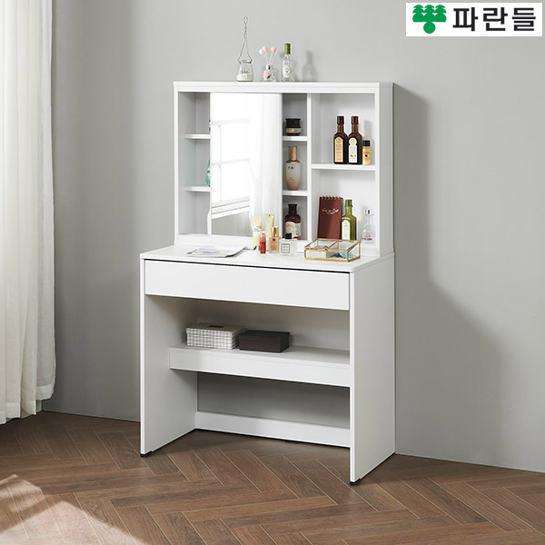 파란들가구 반하나 상판18T 800 입식화장대 수납화장대 콘솔 - 메인 이미지