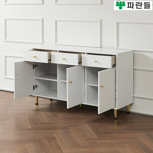 파란들가구 반하나 상판18T 1150 높은거실장A 다용도수납장 - 상세 이미지 5